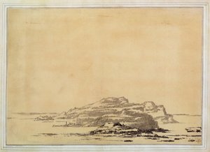 Fantastinen maisema, 1780-85 (pesu ja lyijykynä paperille)