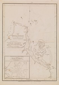 Suunnitelma Seychellien satamasta, 1700-luvun loppu - 1800-luvun alku (paperi).