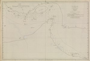 Plans of Ports, Dalrymple, Alexander julkaistu 1791 ID-numero 41167-2001 Luutnantti Edward Harveyn osittain korjaama Persianlahden osan tasokartta 1778.