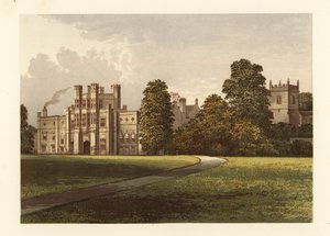 Coughton Court, Warwickshire, Englanti. tekijältä Alexander Francis (after) Lydon