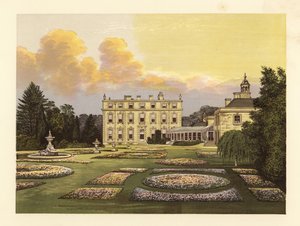 Ditchley House ja puutarhat, Oxfordshire, Englanti.