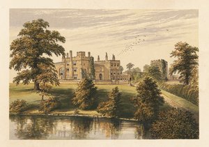 Ripley Castle, Yorkshire, Englanti. ,1880 (kaiverrus) tekijältä Alexander Francis (after) Lydon