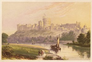 Windsorin linna, Berkshire, Englanti. 1880 (kaiverrus)