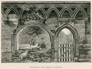 Bolton Priory, oviaukko ja kaari kuorossa tekijältä Alexander Francis Lydon