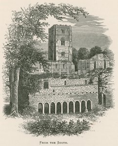 Fountains Abbey, etelästä tekijältä Alexander Francis Lydon