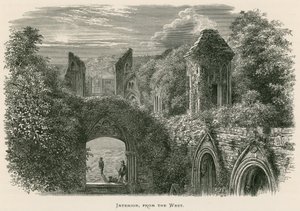 Glastonbury Abbey, Interior, lännestä tekijältä Alexander Francis Lydon