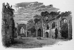 Sisustus, katse itään, Netley Abbey, c1880, 1897 tekijältä Alexander Francis Lydon