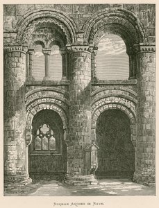 Jedburgh Abbey, Norman Arches Navessa tekijältä Alexander Francis Lydon