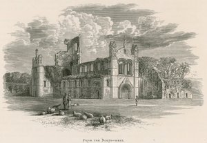 Kirkstall Abbey, luoteesta katsottuna tekijältä Alexander Francis Lydon