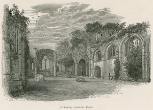 Netley Abbey, sisustus, katsot itään tekijältä Alexander Francis Lydon