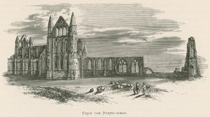 Whitby Abbey, luoteesta tekijältä Alexander Francis Lydon