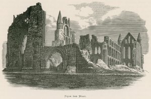 Whitby Abbey, lännestä tekijältä Alexander Francis Lydon