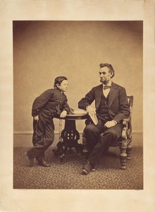 [Abraham Lincoln ja hänen poikansa Thomas (Tad)] tekijältä Alexander Gardner