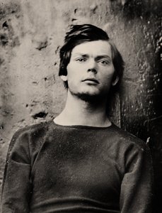Lewis Powell ranneraudoissa USS Saugus -aluksella, 1865. tekijältä Alexander Gardner