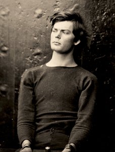 Lewis Powell ranneraudoissa USS Saugus -aluksella, 1865. tekijältä Alexander Gardner
