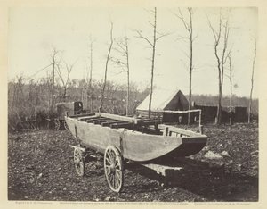 Pontoon Boat, Brandyn asema, Virginia, helmikuu 1864. tekijältä Alexander Gardner