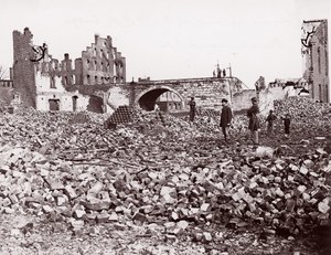 Rauniot Richmondin ja Petersburg Railroad Bridgen päässä, Richmond, 1861-65. tekijältä Alexander Gardner