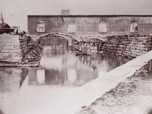 Rauniot lähellä Canal Basinia, Richmond, 1865. tekijältä Alexander Gardner