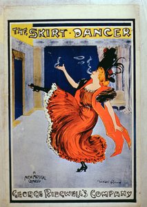 The Skirt Dancer -juliste, esittäjä George Ridgwell