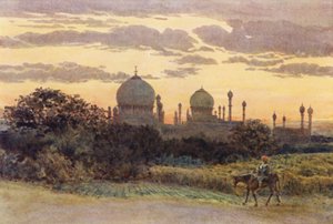 Auringonlasku Ibrahim Rozan takana, Bijapur