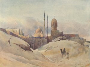 Citadel, Kairo, hiekkamyrskyssä, n. 1880 1905.