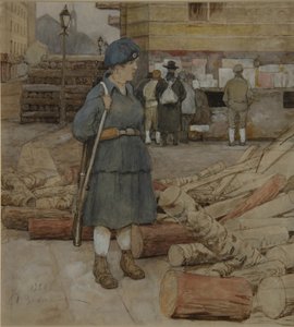 Miliisin nainen, 1920 tekijältä Alexander Ivanovich Vakhrameyev