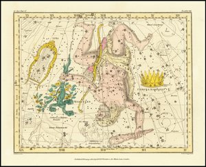 1822 - Alexander Jamieson - Corona Borealis, Hercules ja Cerberus sekä Lyra. tekijältä Alexander Jamieson