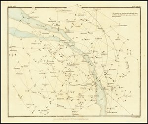 1822 - Alexander Jamieson - Tapa löytää tärkeimmät Isossa-Britanniassa näkyvät tähdet viivojen tai kolmiomittauksen avulla. tekijältä Alexander Jamieson