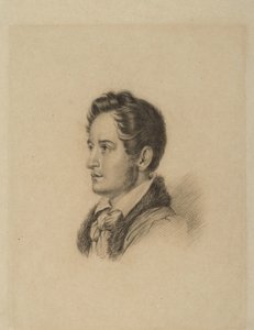 Muotokuva kirjailija Alexander Herzenistä 1812-1870, noin 1836 tekijältä Alexander Lavrentievich Vitberg