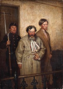 Oikeussalissa, 1877 tekijältä Alexander Nikanorovich Novoskoltsev