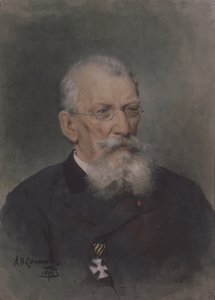 Taiteilija Pjotr P. Sokolovin muotokuva 1821-1899 tekijältä Alexander Nikolaevich Stepanov
