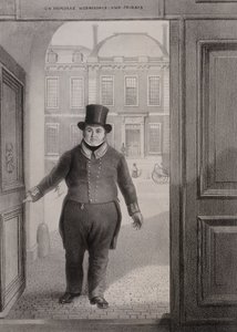 Entrance Gate, British Museum, Holborn, Lontoo, vuosi 1850 tekijältä Alexander O