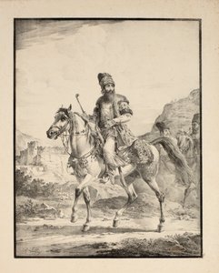 Persia hevosen selässä, 1820
