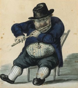 Muotokuva karikatyyri arkkitehti Giacomo Quarenghista 1744-1817, 1811
