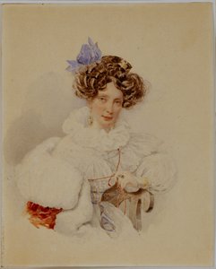 Ekaterina Pavlovna Bakuninan muotokuva 1795-1869, ennen vuotta 1832