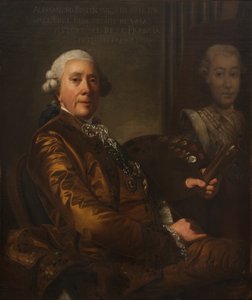 Omamuotokuva - Omakuva, kirjoittanut Roslin, Alexander (Alexandre) (1718-1793). Öljy kankaalle. Mitat: 100x85 cm. Tukholman kansallismuseo tekijältä Alexander Roslin