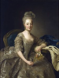Hedwig-Elisabeth-Charlotte Schleswig-Holstein-Gottorpista - Hedwig Elisabeth Charlotte of Holstein Gottorp (1759-1818) muotokuva - Alexander (Alexandre) Roslinin (1718-1793) maalaus tekijältä Alexander Roslin