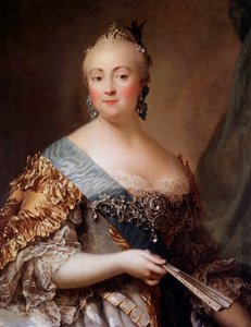 Muotokuva Elisabeth Petrovnasta (1709-1762), Venäjän keisarinnasta nimeltä Elisabeth Iere, Pietari Suuren tytär. Alexander Roslinin (1718-1793) maalaus 1700-luvun Eremitaaši, Pietari - Elizabeth Petrovnan muotokuva (1709-1)