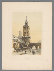 Pyhän Servatiuksen basilika Maastrichtissa St Servais (Côté Nord) (otsikko esineessä) Monuments de Maastricht (sarjan nimi)
