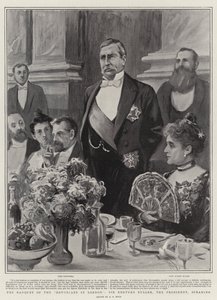 Devonilaisten juhla Lontoossa, presidentti Sir Redvers Buller puhumassa tekijältä Alexander Stuart Boyd