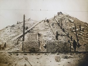 Neuvostoliiton palatsin rakennuspaikan valmistelu, n. 1931. tekijältä Alexander Timofeevich Lebedev