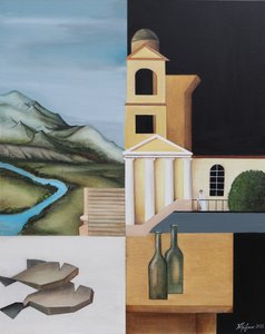 Surrealistinen jaettu sommitelma tekijältä Alexander Trifonov