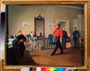 Rauhallinen Marsomania - Aleksanteri Vasilyevich Ustinovin (1796-1868) maalaus öljy kankaalle tekijältä Alexander Vasilyevich Ustinov