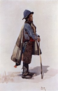 Andalusian paimenpoika (väri litho)