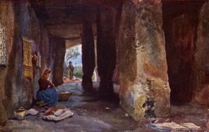 Esihistoriallinen luola, Antequera (väri litho)