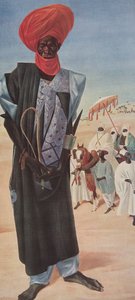 Magemma, päällikkö ratsumiehet Sultan Sery ussa Maradin, Nigerin alueella, alkaen Dessins et Peintures d
