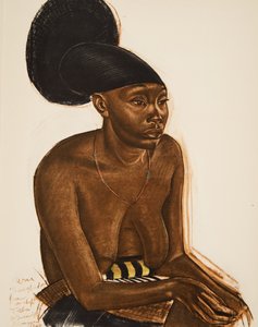 Uru, la Mangbeou (Niangara) haut Ouelle, teoksesta Dessins et Peintures d