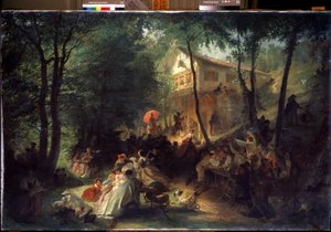 Country festivaali. Alexander Jegorovich Baldemanin (1826-1869) maalaus. Öljy kankaalle tekijältä Alexander Yegorovich Beydeman