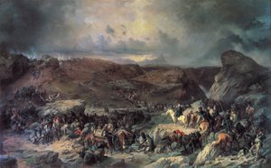 Aleksanteri Suvorovin armeija ylittämässä St Gotthardin solan, syyskuu 1799 1800-luku.