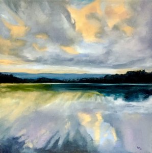 Kultaisen taivaan heijastus